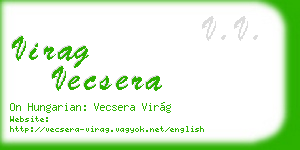 virag vecsera business card